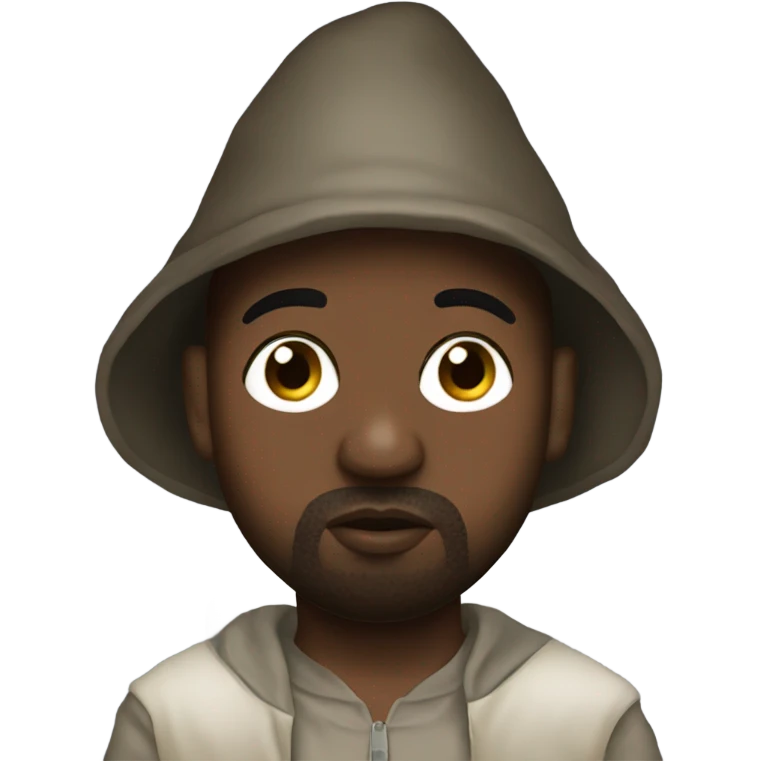 Kanye west with a gnome hat emoji