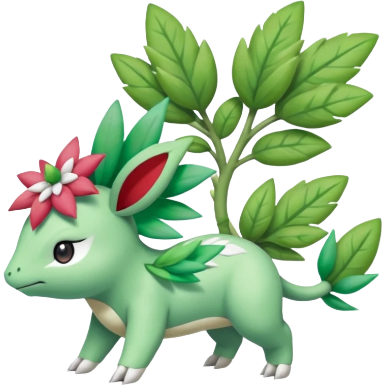Mezprit-Shaymin-Ivysaur-Meloetta-Pokémon, full body emoji