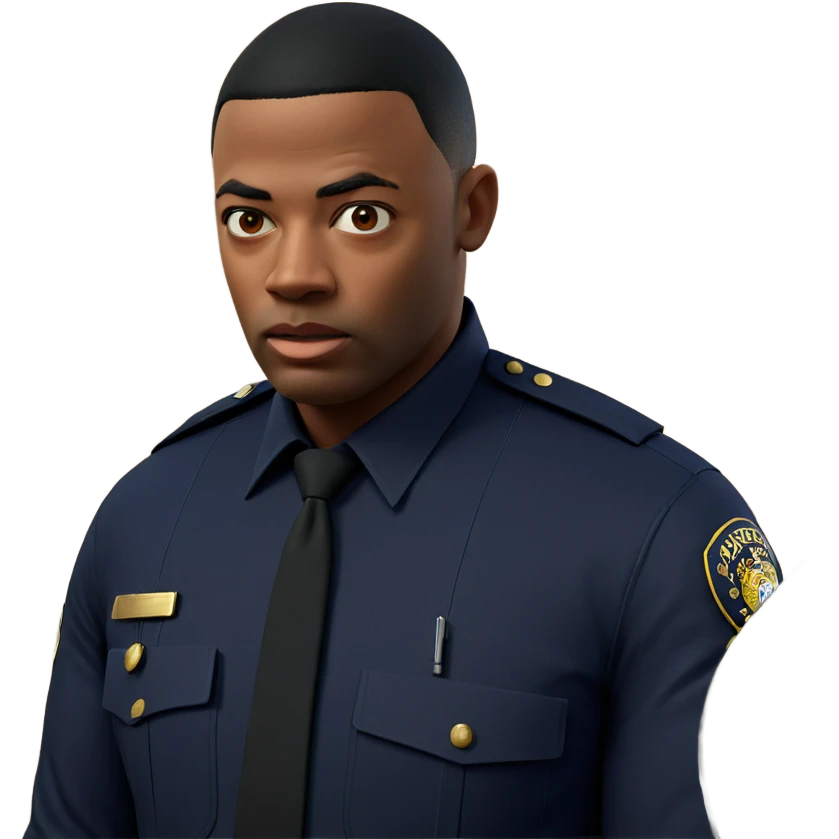 old man in police uniform emoji