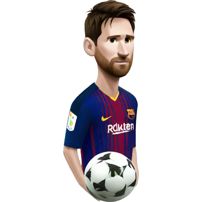 Leo Messi saltando emoji