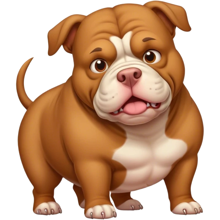 Brown xl bully emoji