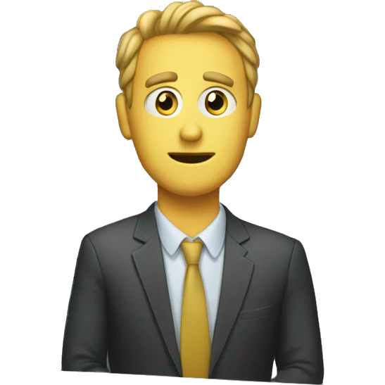 severance-tv man in cubicle emoji