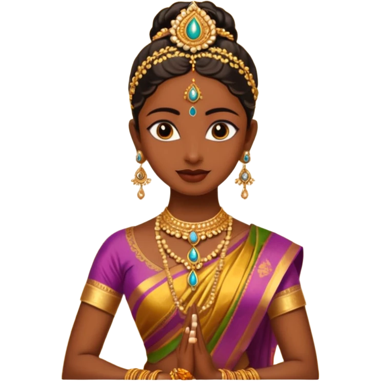 Bharatanatyam dancer emoji