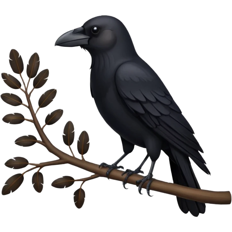 غراب معطين ضهره emoji