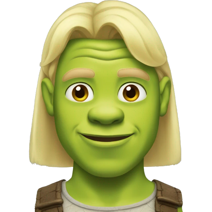 shrek with blonde hair emoji