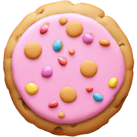 pink cookie emoji