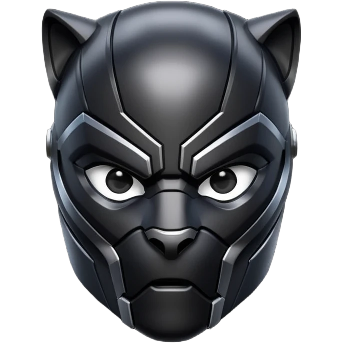 Black panther helmet emoji