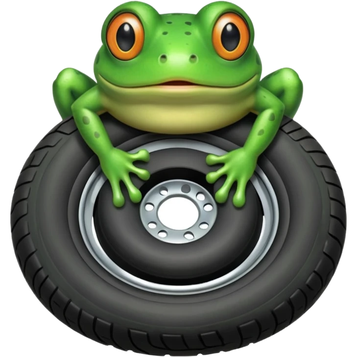 Frog Has Tire Body emoji
