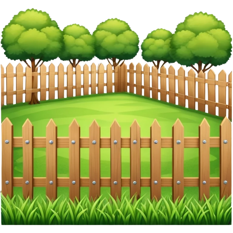 Fenced in backyard emoji