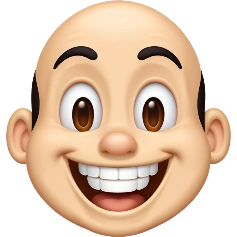 Goofy laughing emoji