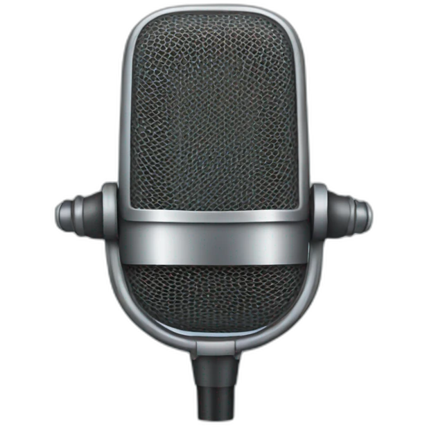 microphone with eyes emoji