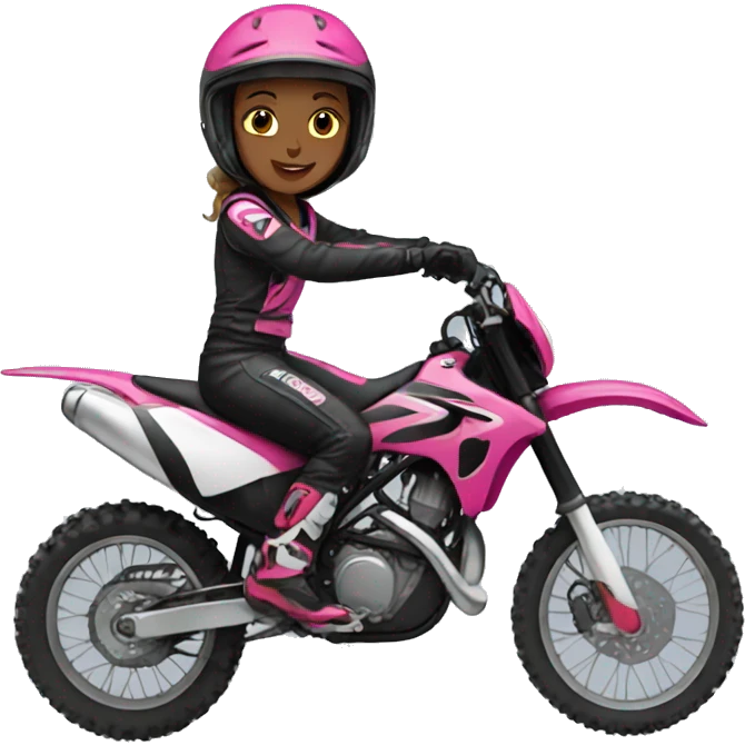 Girl moto cross emoji