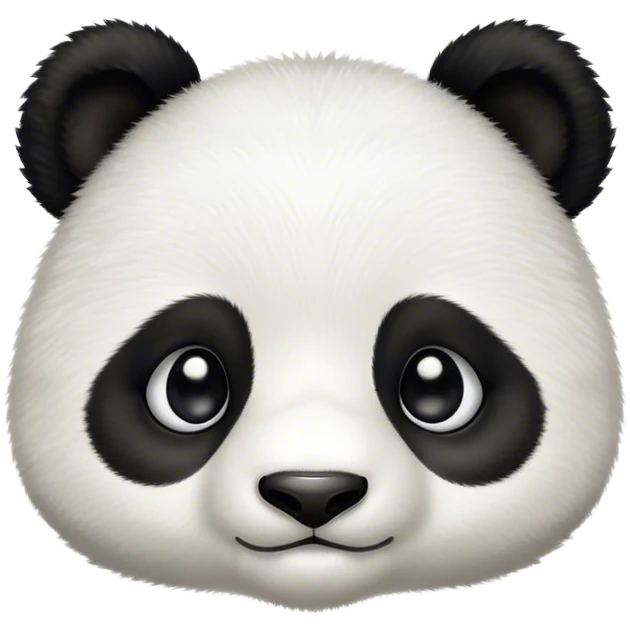 Cinematic Noble Baby Panda Portrait Emoji, Poised and regal, with a tiny, adorable build and a soft, fuzzy Fur of black and white, deep-set soulful gentle eyes, Simplified yet sharp and sophisticated features, highly detailed, glowing with a soft, dignified glow, high shine, intelligent and endearing, stylized with an air of miniature majesty, focused and attentive, soft glowing outline, capturing the essence of a watchful and confident little panda, so majestic it feels as though it could toddle out of the screen with effortless authority! emoji