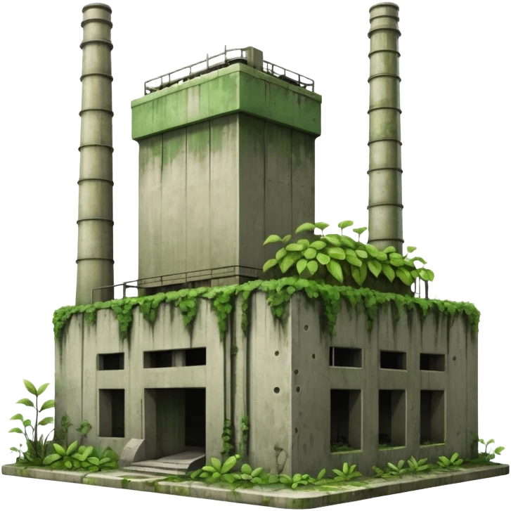 abandoned power plant ruins emoji