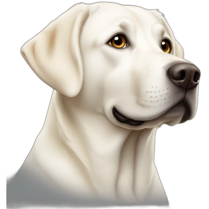White English Labrador retriever emoji