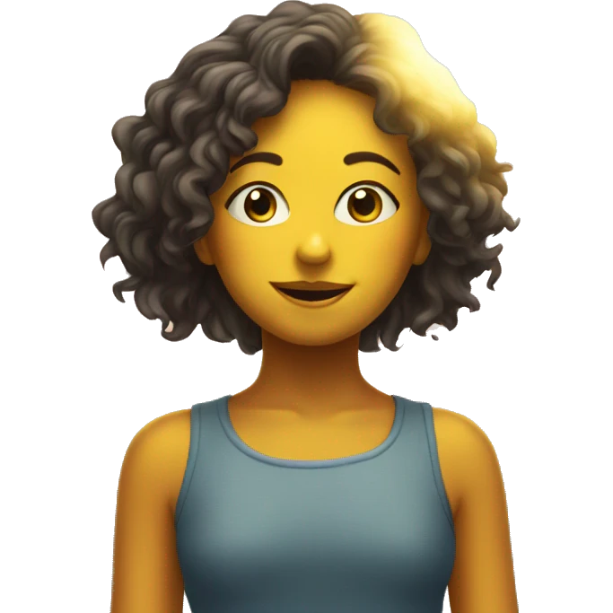 Sunshine with girl emoji