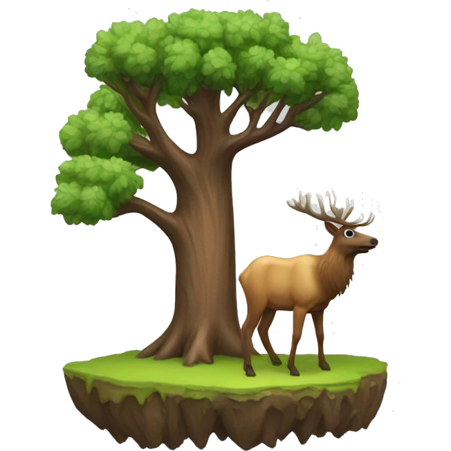 elk tree and settings tech emoji