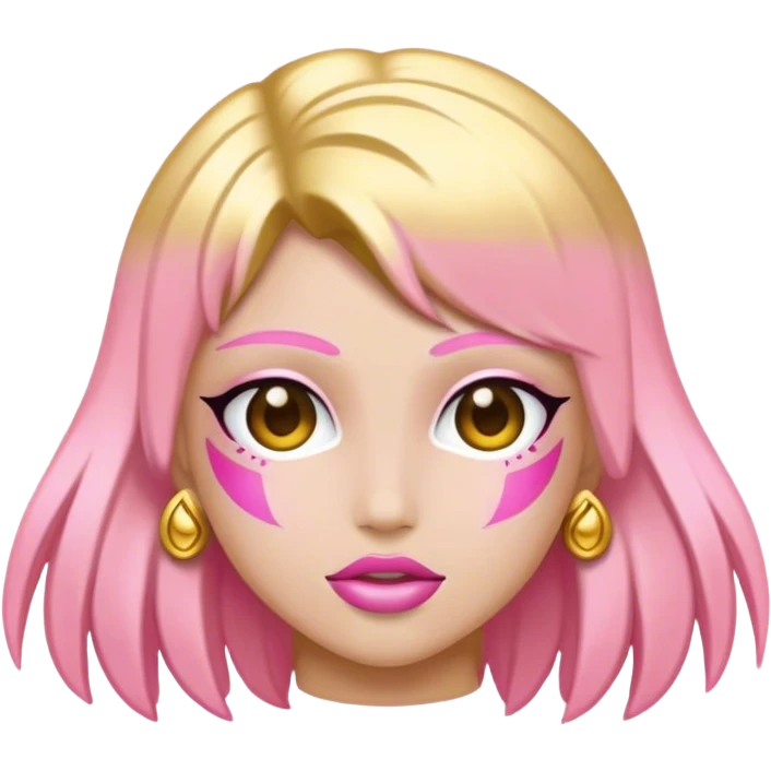 gold pink Nirvana emoji