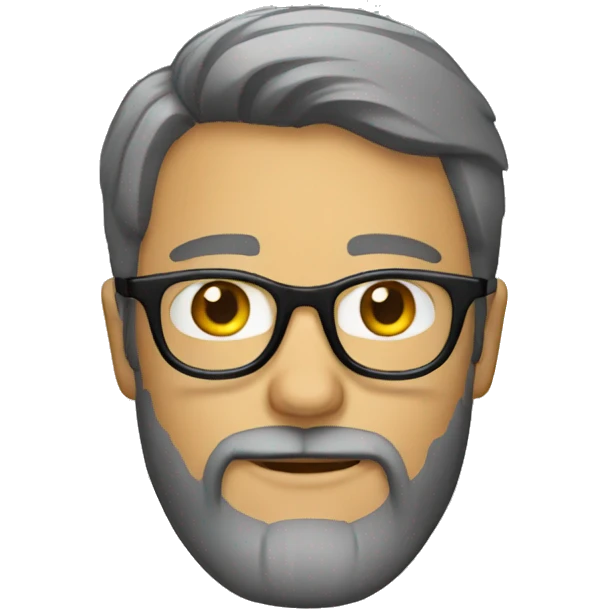 A man with beard and glasses emoji