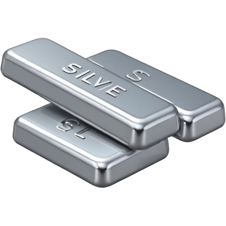 silver bars, silver text emoji