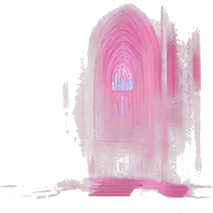 Pink cathedral emoji