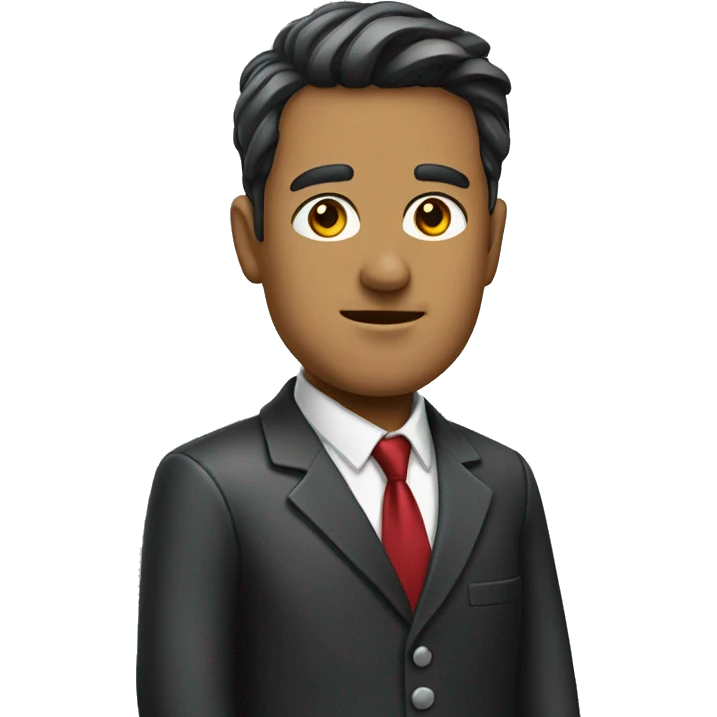 stand man with tie emoji