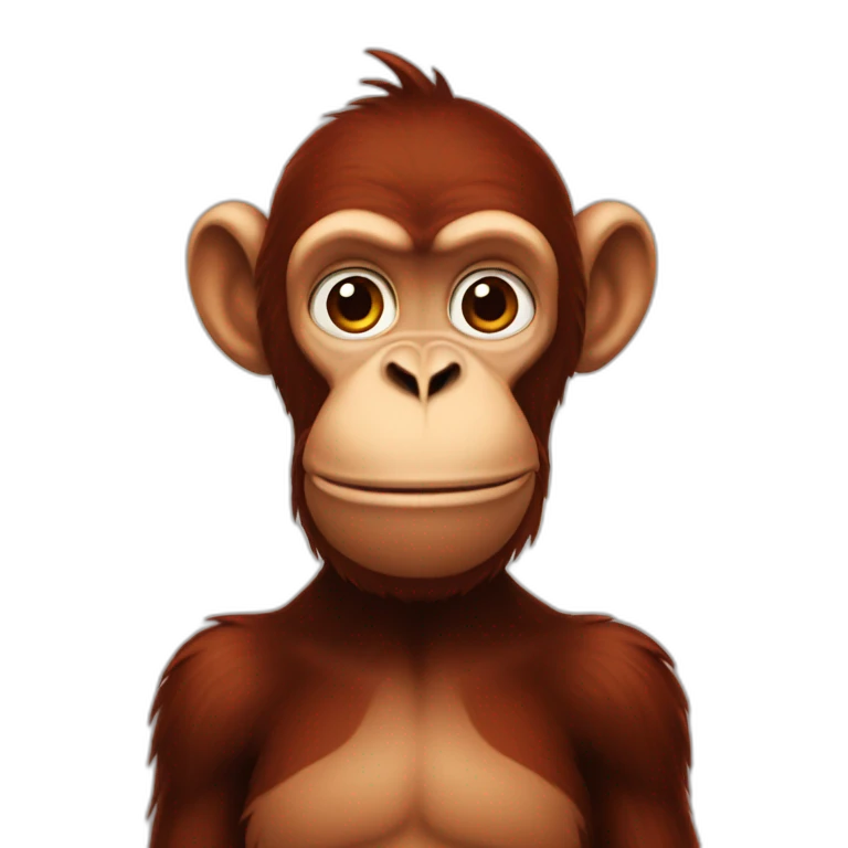 big red butt monkey emoji
