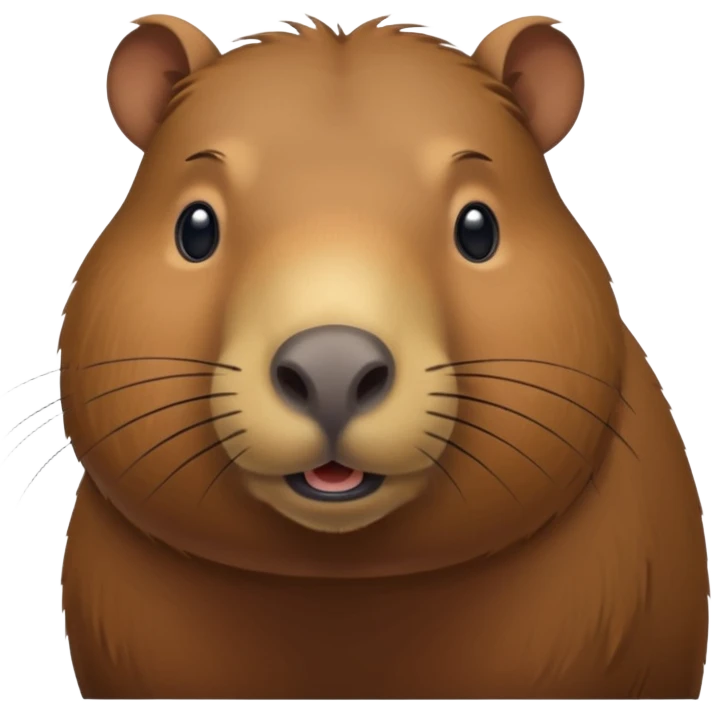 Create a capybara less like a chipmunk emoji