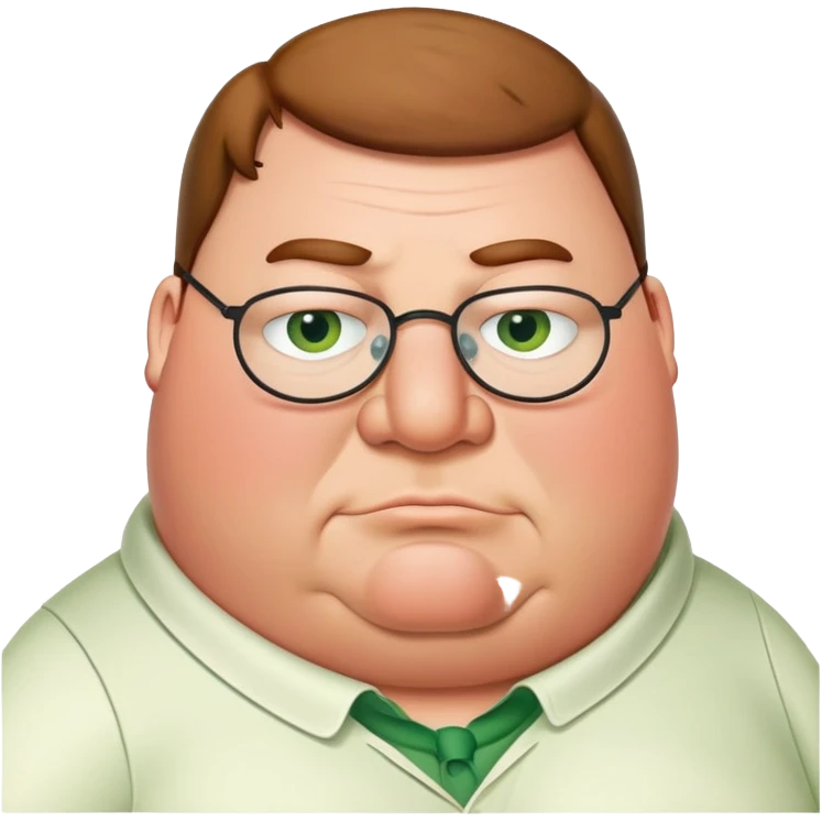 Fat green Peter griffin emoji