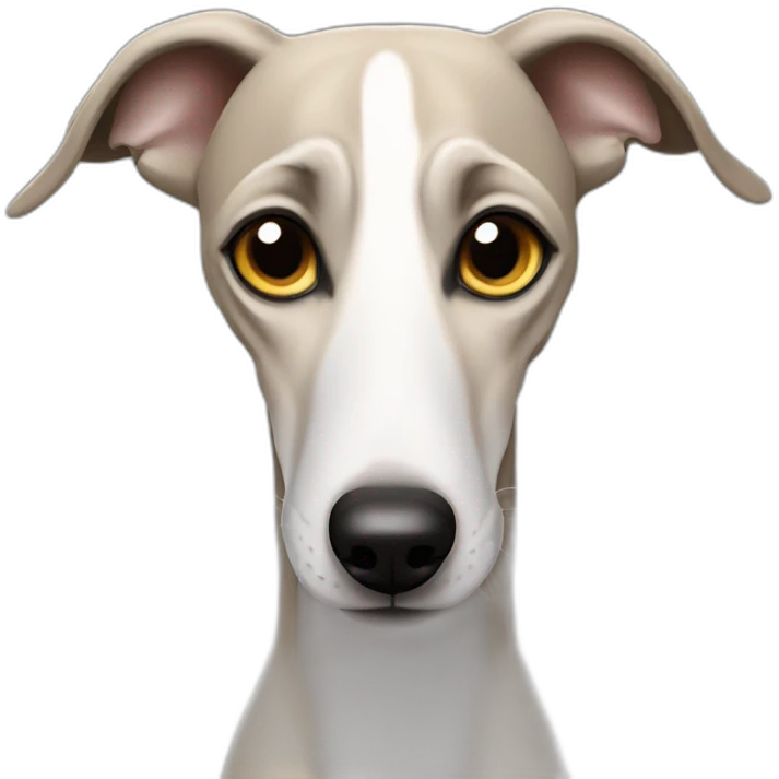 slpeeping whippet with paws in the air emoji