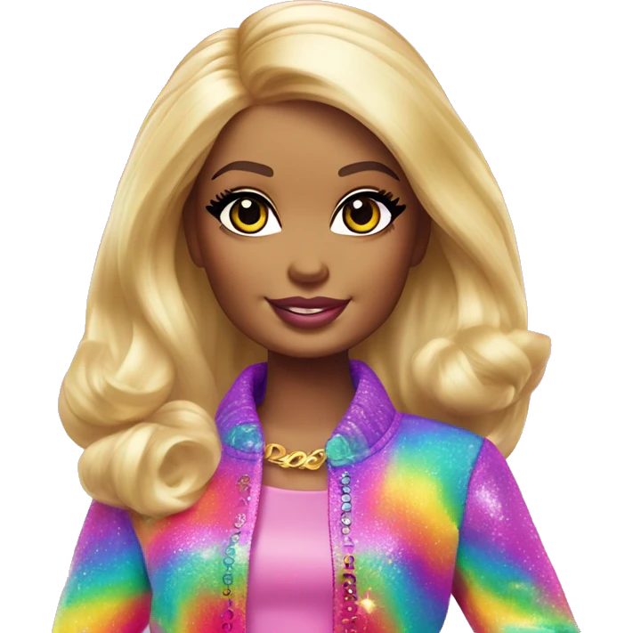 Lisa frank barbie emoji