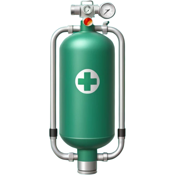 medical oxygen small green tank emoji