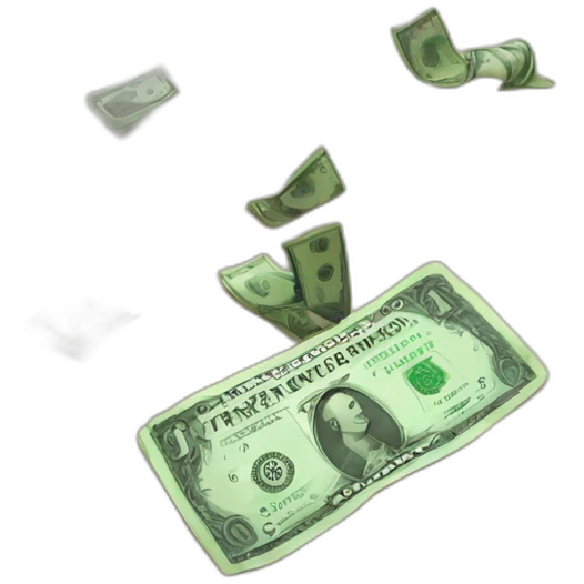 money on the floor emoji