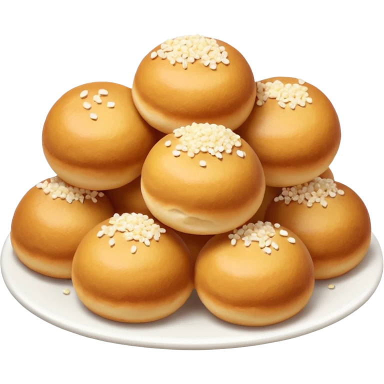 Mini sugar covered dough balls emoji