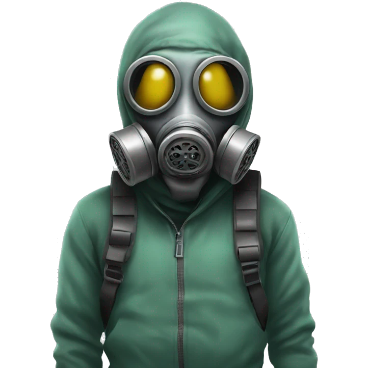 smiley with gasmask emoji