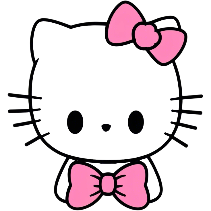 Mad Skull hello kitty emoji