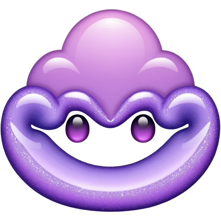 lilac gradient glitter gucci cream emoji
