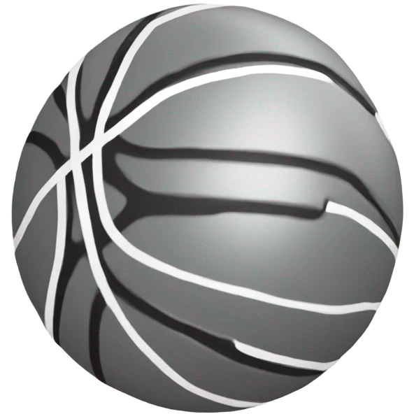 basket ball with white outline emoji