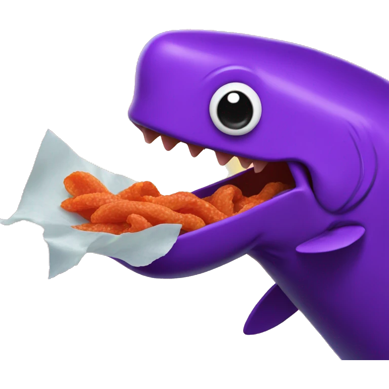 a ame fish eating takis emoji