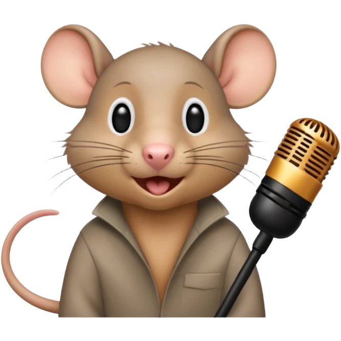 Rat qui chante  emoji