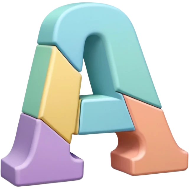 Word "ТОП" in 3D pastel letters, Pixar-style, hand-drawn texture, soft shadow, transparent background emoji