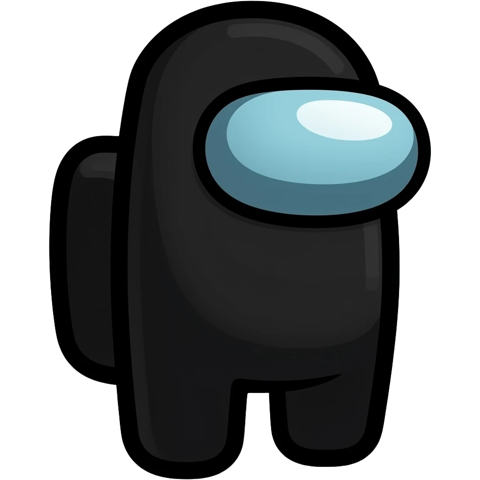 Um negro entre nós dizendo vitória fácil Among Us emoji