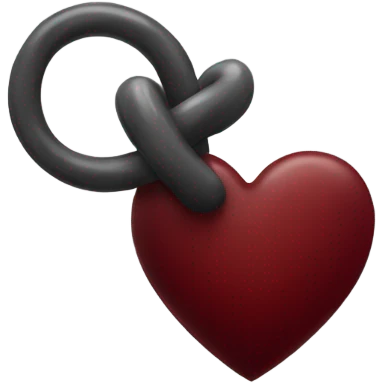 singular dark red heart  emoji