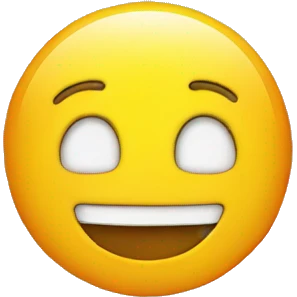 Smiley face with rainbow background emoji