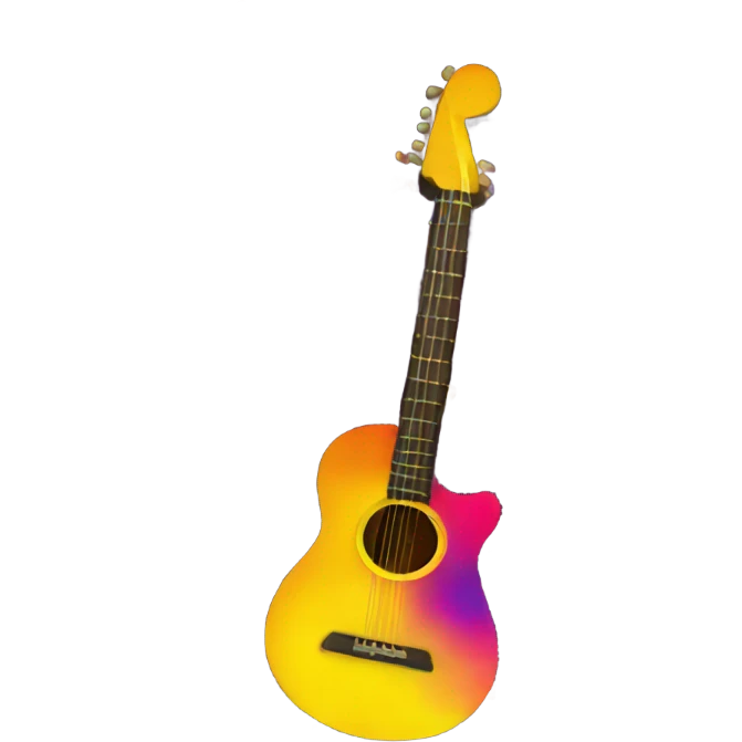 Music logo that is colorful emoji
