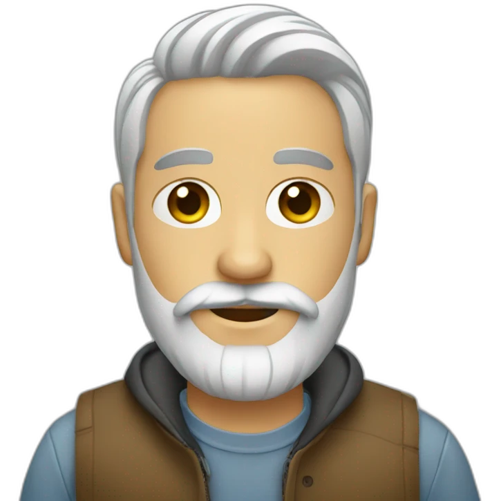 designer with beard emoji