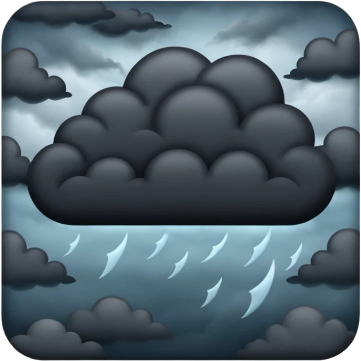 sky full of dark clouds  emoji