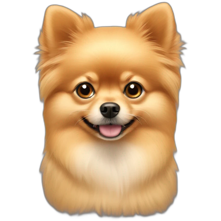 pomeranian with x-alopecia emoji