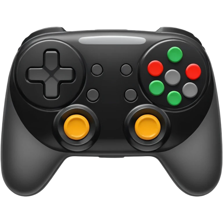 game controller, glossy buttons emoji