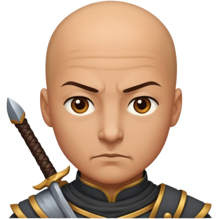 warrior bald  emoji